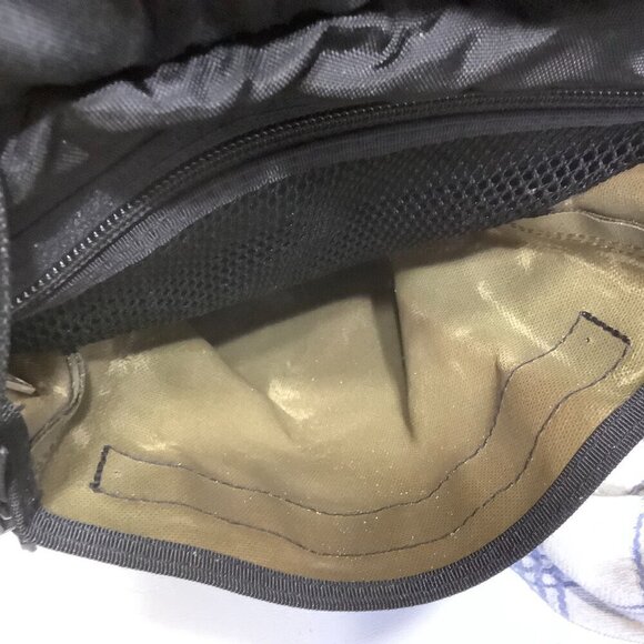 Vintage LL Bean Backpack Canvas Leather Bottom 18" x 13" - Picture 11 of 12